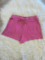 Women’s Evermmee Pink and White Short Set
