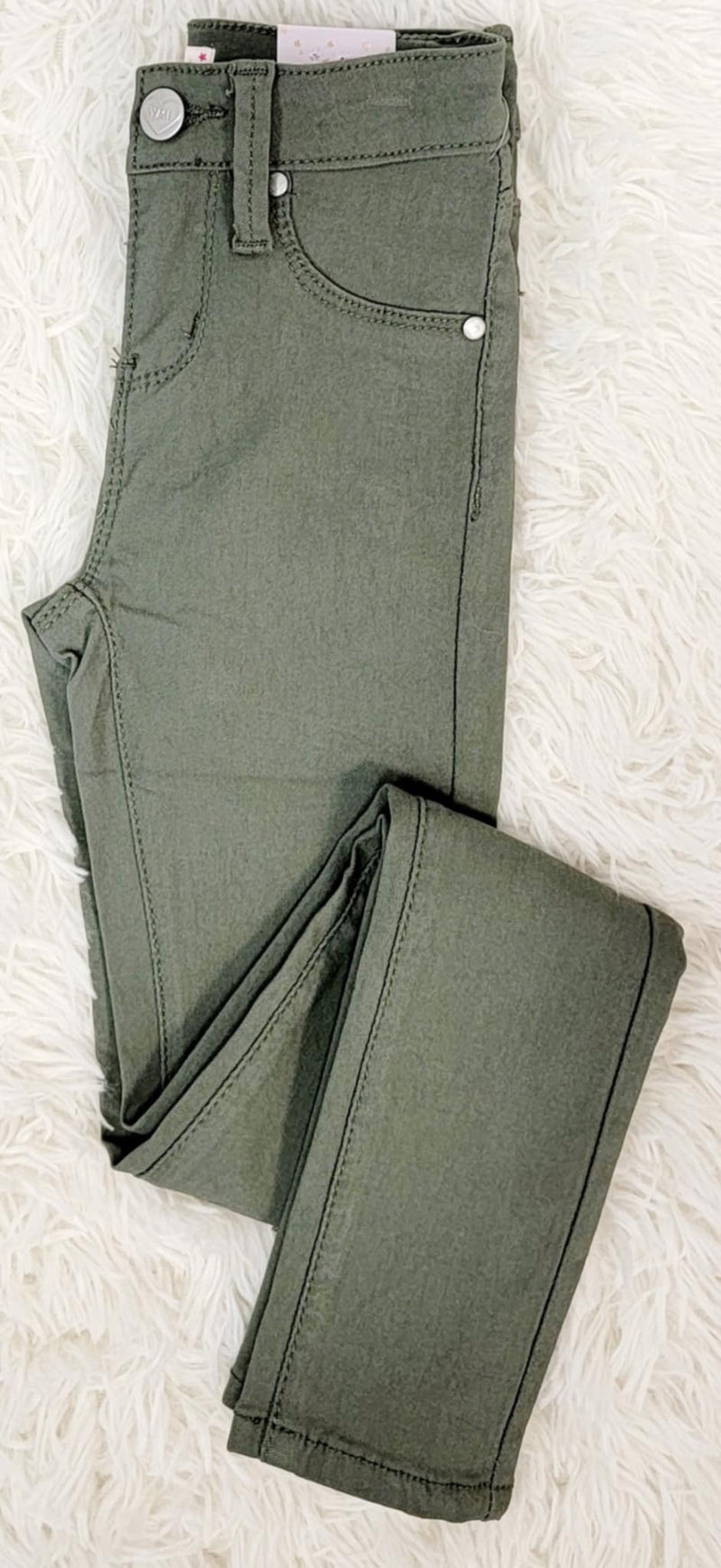 Girls Green Skinny Jeans