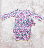 Girl’s Clover Cottage Pink Rose Newborn 3 Piece Set