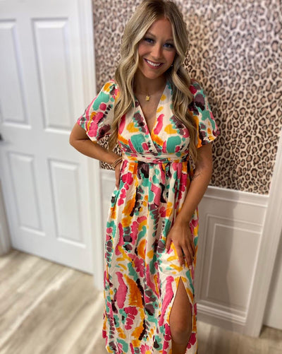 Multi-Color Maxi Dress - Mini Mee Boutique