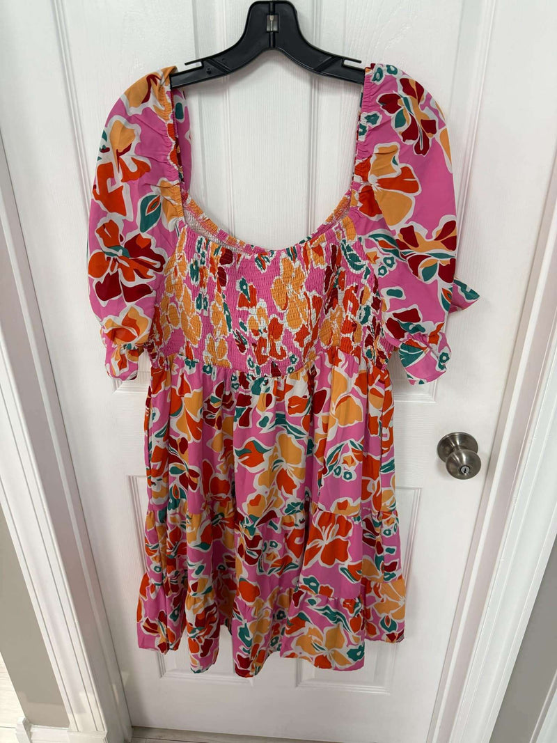 Pink Floral Dress - Mini Mee Boutique