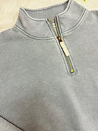 Women’s Zenana Grey Quarter Zip Top