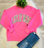 Women’s LuLu Mac Camouflage and Pink Sweatshirt
