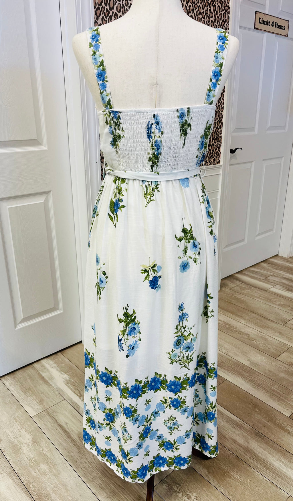 Women’s Blu Pepper Blue Floral Dress