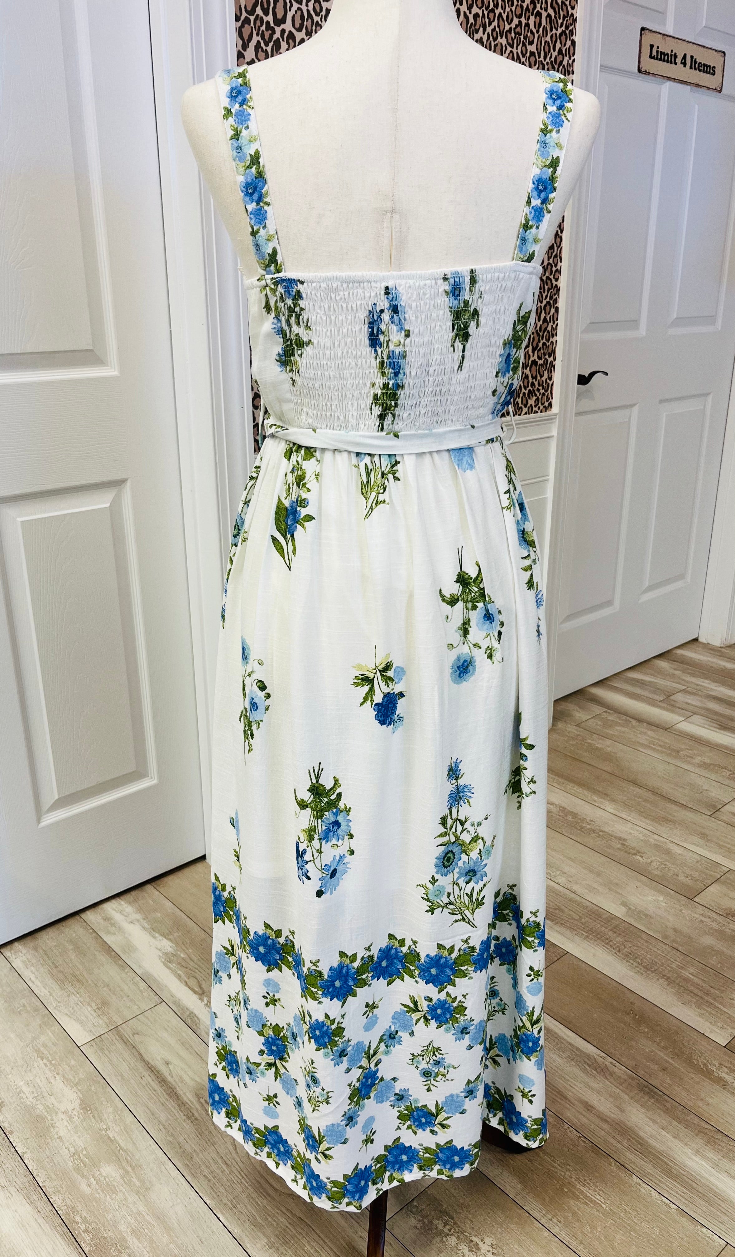Women’s Blu Pepper Blue Floral Dress