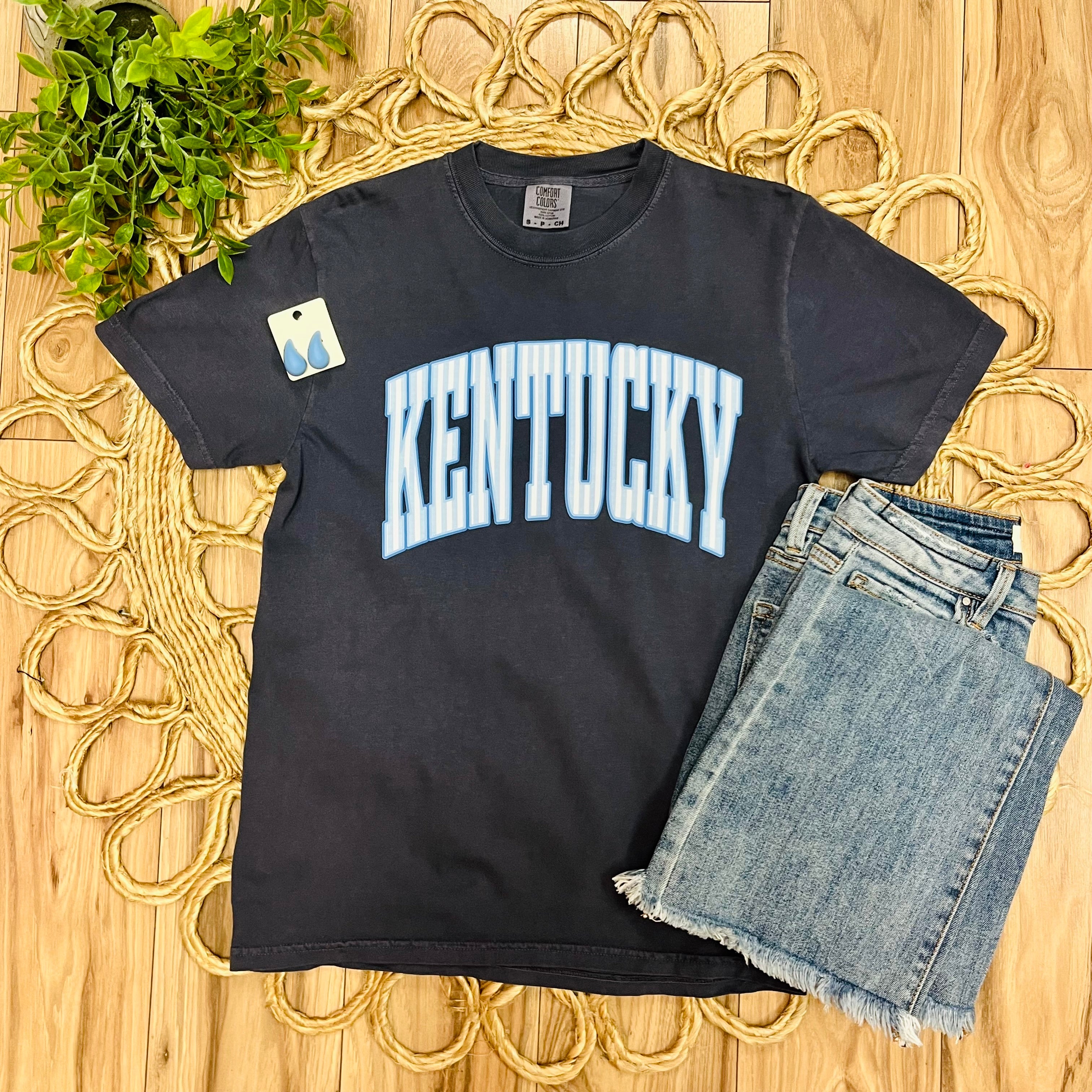 Women’s Navy Kentucky Striped Tee