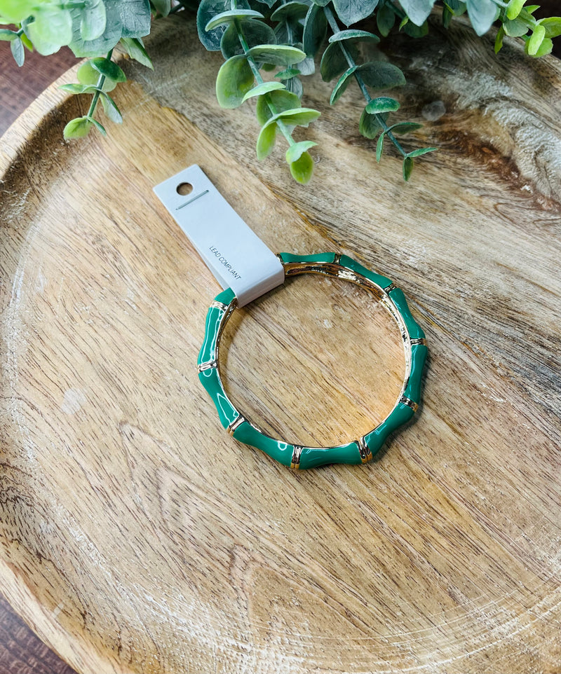 Gold Accents Metal Bracelet