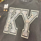 Women’s Gray Camo Print KY Tee