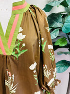 Women’s Umgee Brown Floral Dress