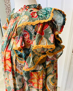 Women’s Umgee Paisley Floral Lace Ruffle Sleeve Dress