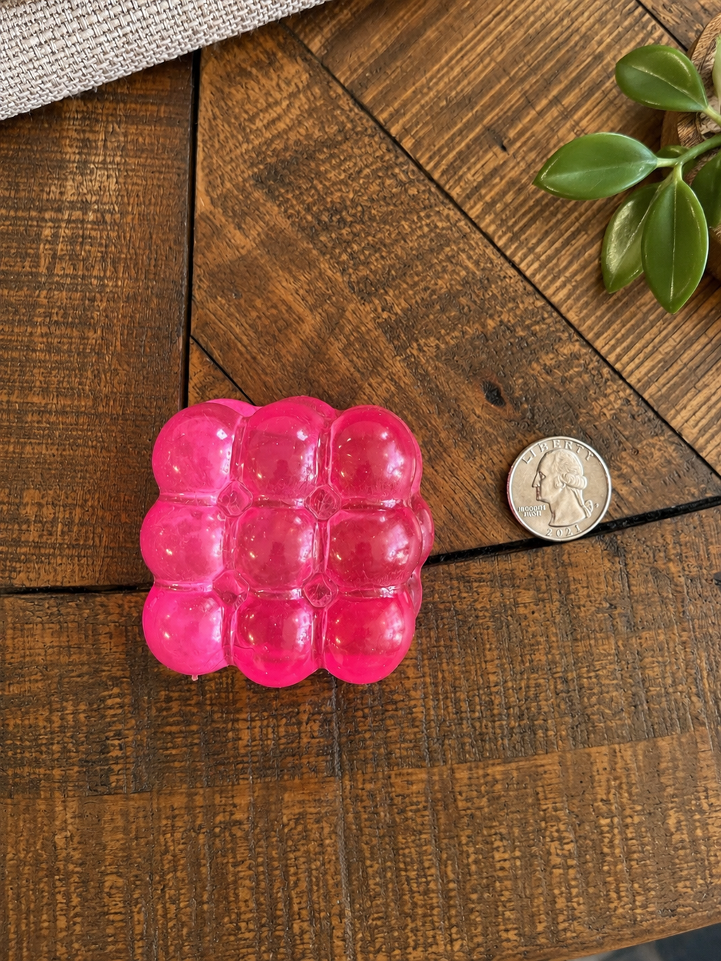 Squishy Grape Cube Toy - Gel Filled Ages 3+