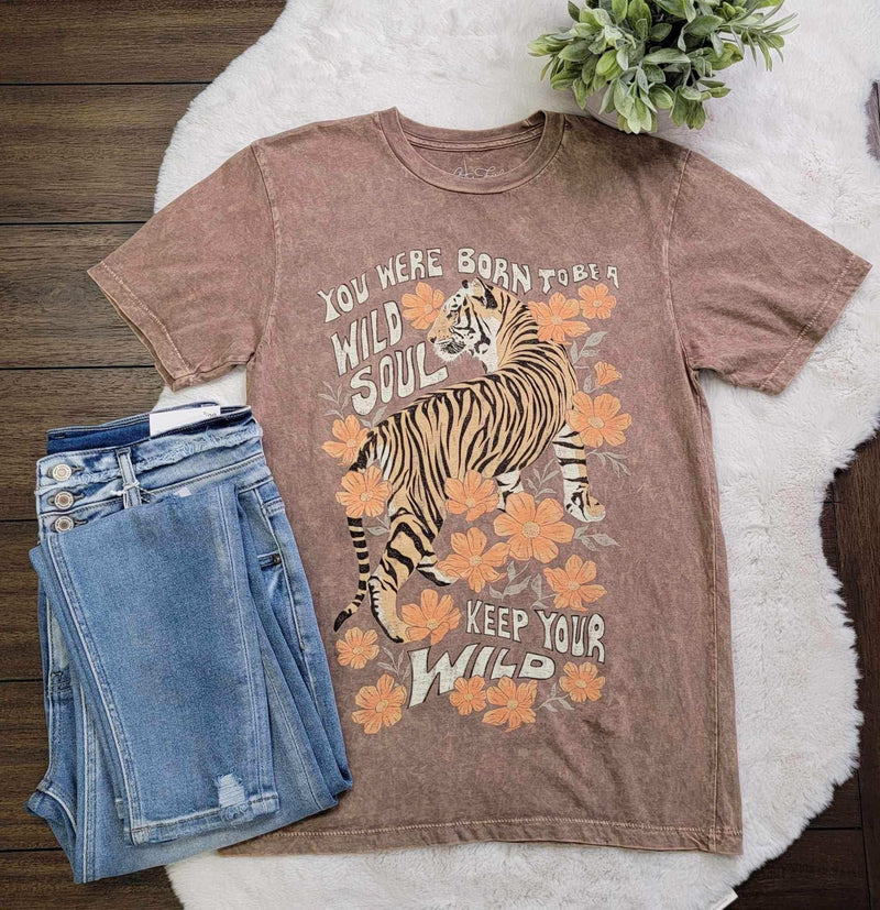 You were born to be a wild soul tee - Mini Mee Boutique