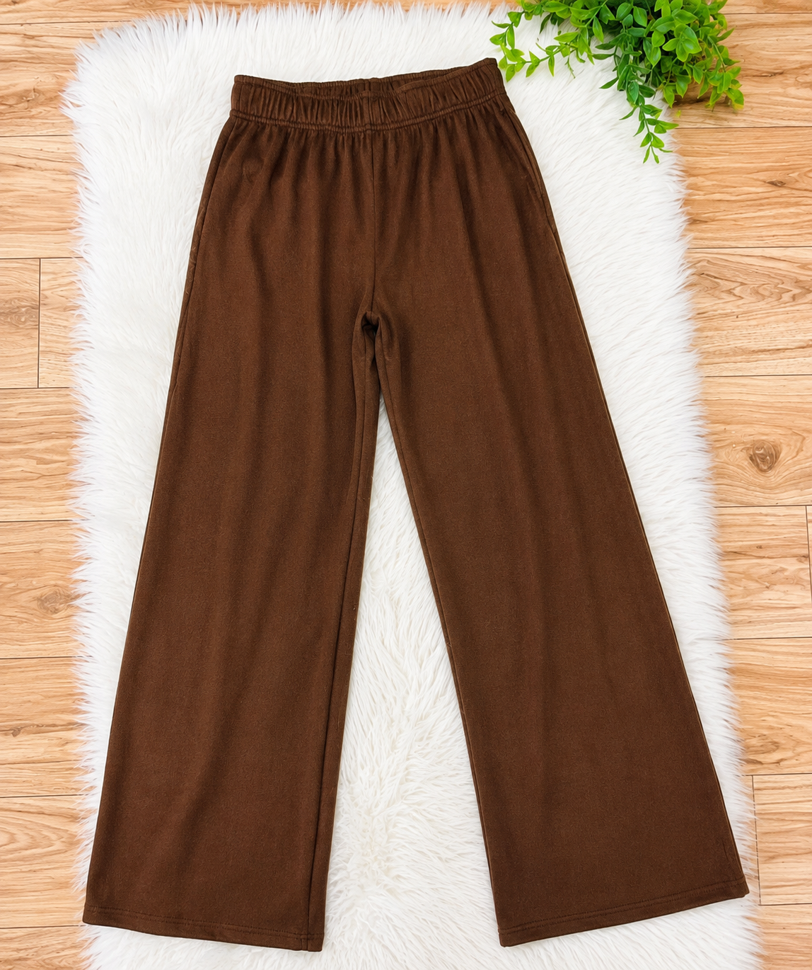 Women’s Zenana Solid Melange Mocha Pant Set