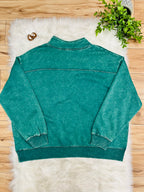 Women’s Zenana Curvy Kelly Green Quarter Zip Top