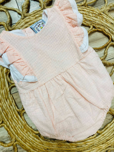 Girls Pink Detailed Onesie - Mini Mee Boutique