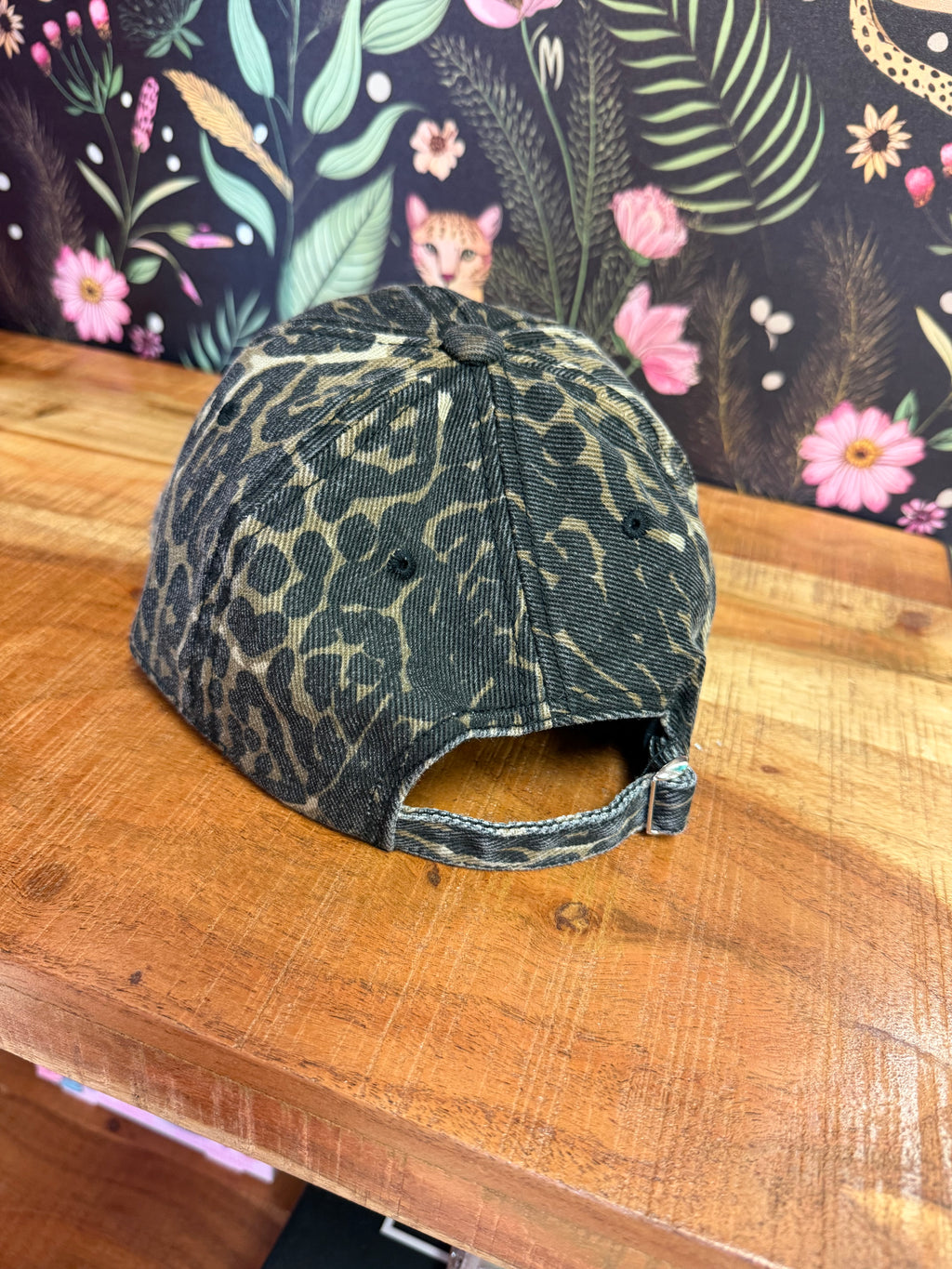 Dark Cheetah Print Hat