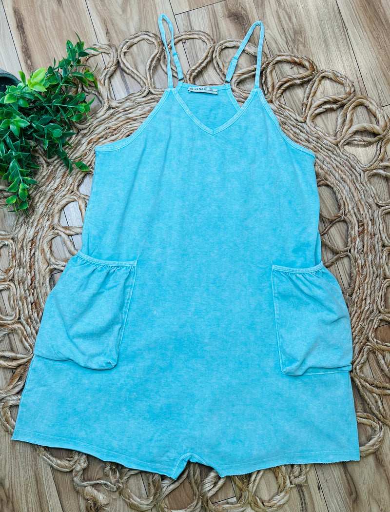 Aqua Pocket Romper