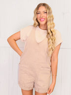 Ash Mocha Denim Romper Women's