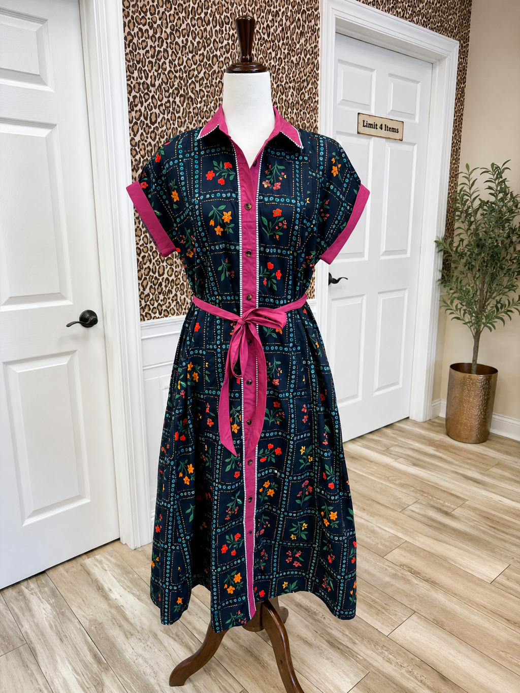 Women’s Umgee Navy Wild Flower Dress