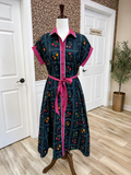 Women’s Umgee Navy Wild Flower Dress