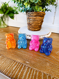 Marble Swirl Gummy Bear Squishy Toy - Gel Filled Slow Rise Ages 3+