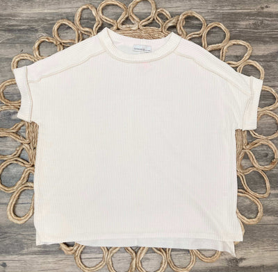 Beige Textured Shirt - Mini Mee Boutique