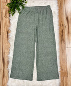 Women’s Zenana Dark Olive Melange Pant Set