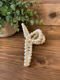 Pearl Claw Hair Clip 4”
