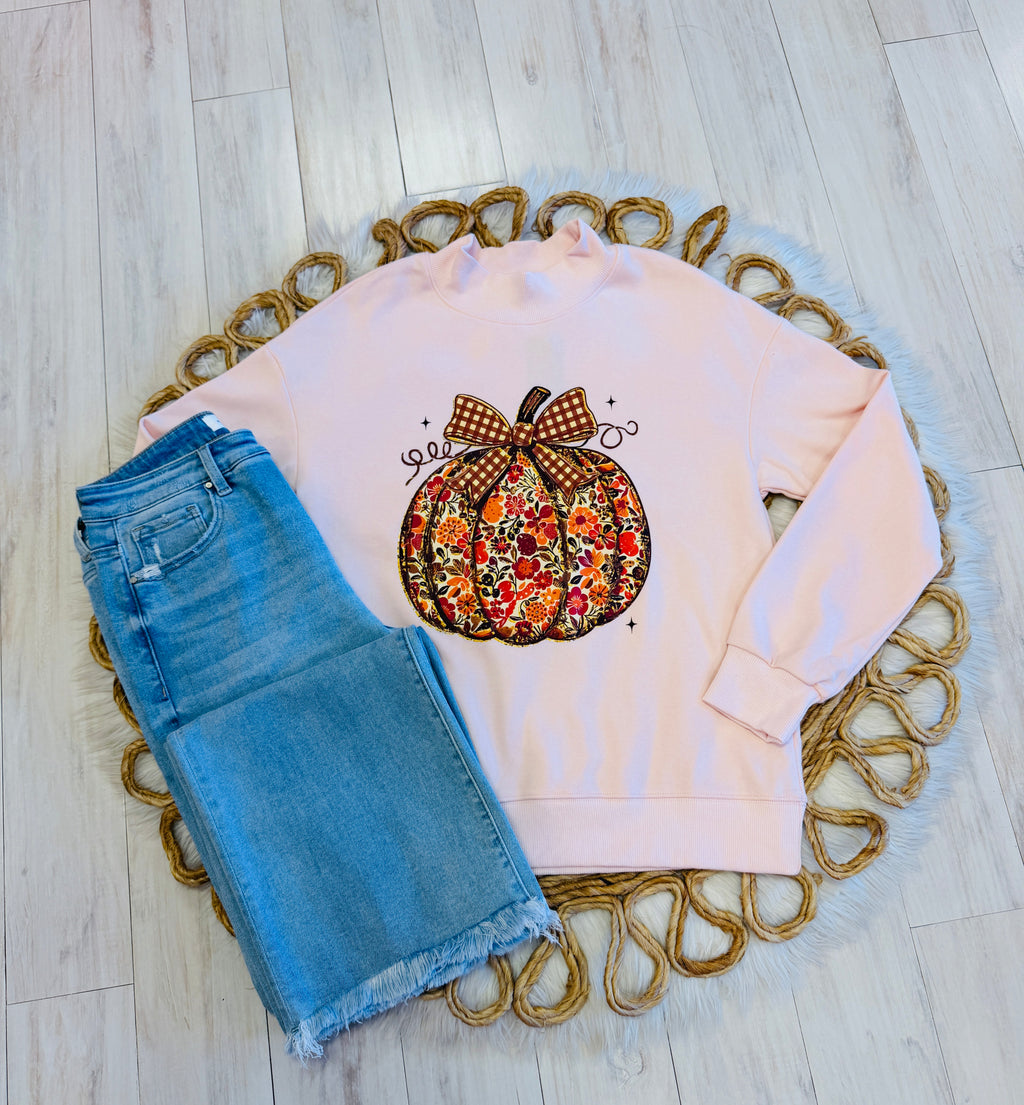 Women’s Evermmee Pumpkin Mock Neck Pullover