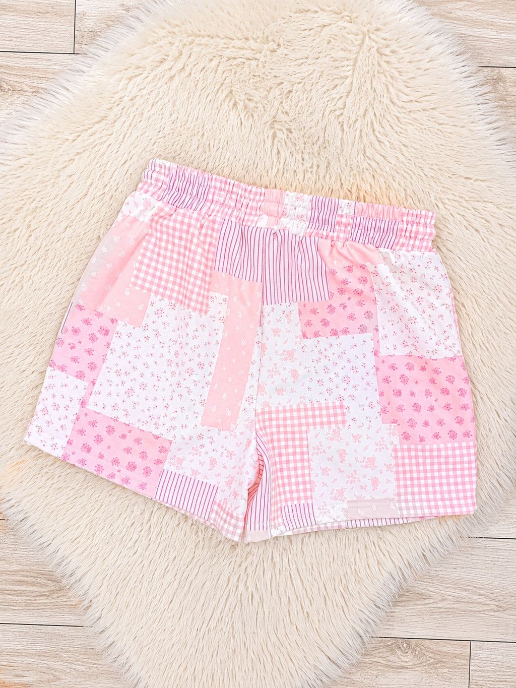 Pretty in Patchwork Women’s 2 Piece Shorts Set by Evermmee