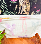 Cream and Colorful Bows Printed Bag