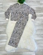 Women’s Leopard Print Two Piece Set