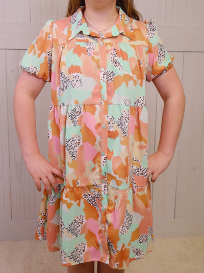 Hayden Girls Multi-Button Up Dress