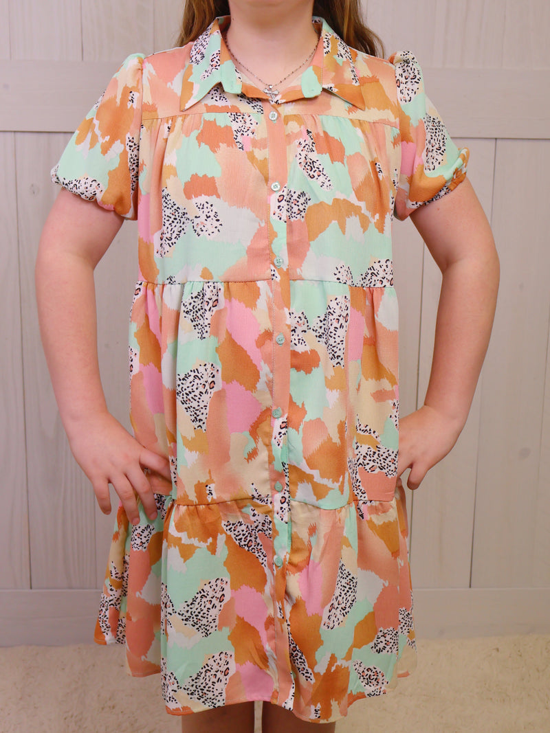Hayden Girls Multi-Button Up Dress