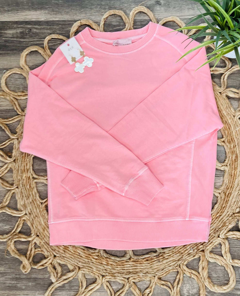 Light Pink Crewneck - Mini Mee Boutique