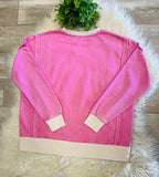 Women’s Zenana Washed Exposed Seam Sweatshirt In Candy Pink