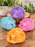 Hedgehog Squishy Toy ages 3+ Gel Filled Glitter