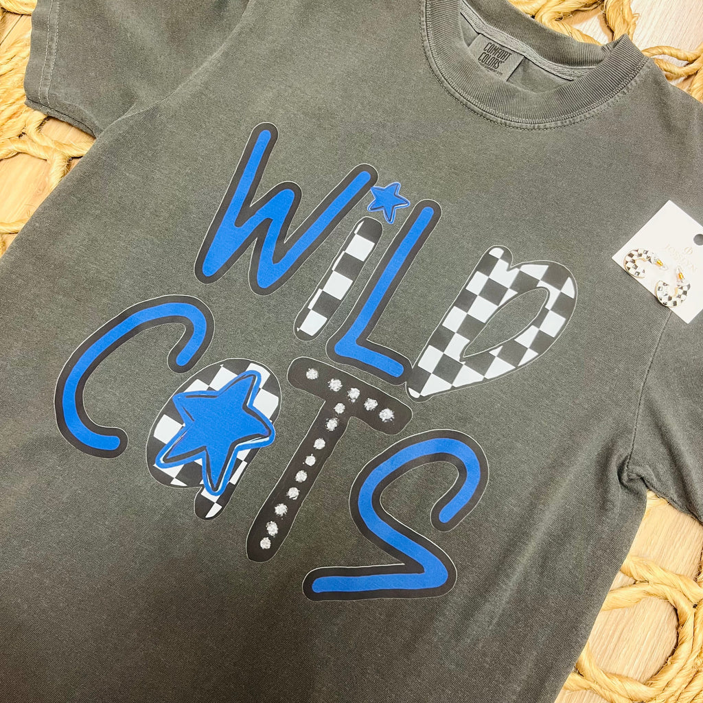 Women’s Dark Gray “Wildcats” Tee