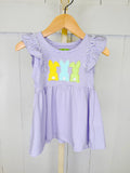 Girl’s Baby Be Mine Purple Bunny Easter Dress