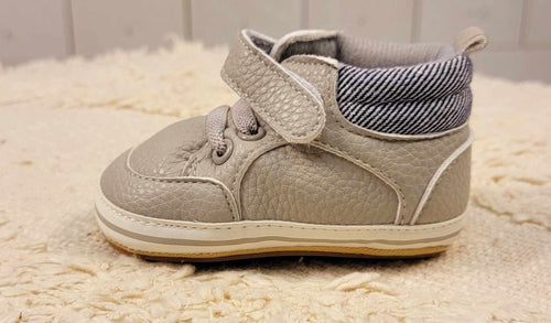 Baby Boy’s Grey and Blue Shoes - Mini Mee Boutique