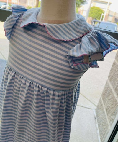 Back to School Stripe Dress Girls