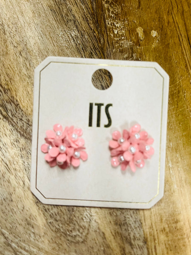 Banquet Flower Pearl Earrings