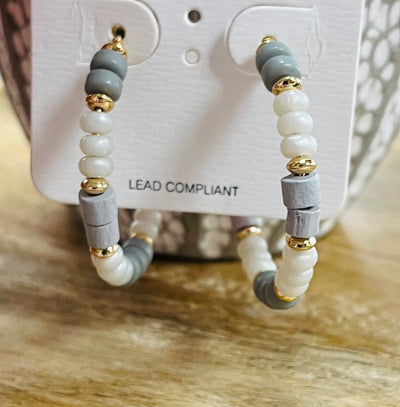 Beaded Hoop Earrings