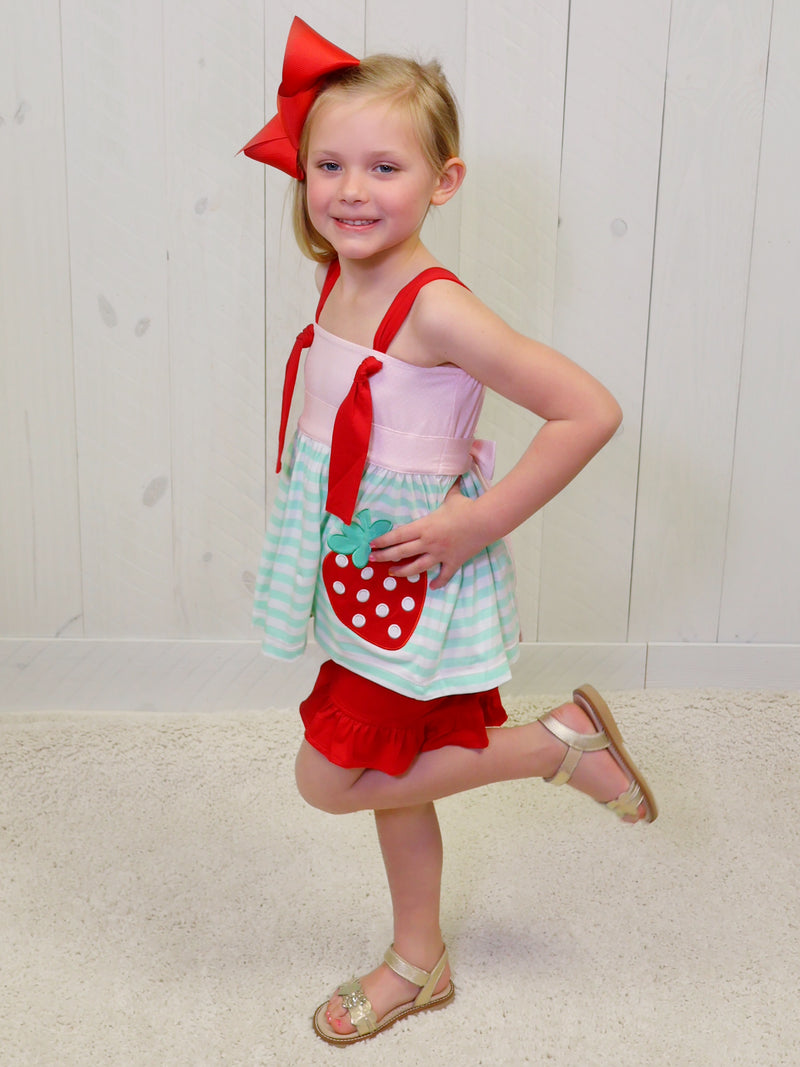 Berry Sweet Shorts Set by Millie Jay Girls
