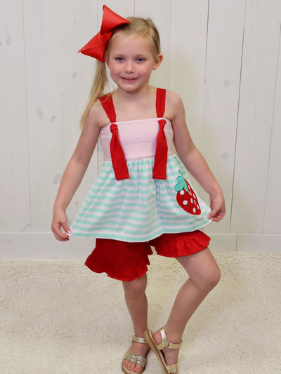 Berry Sweet Shorts Set by Millie Jay Girls