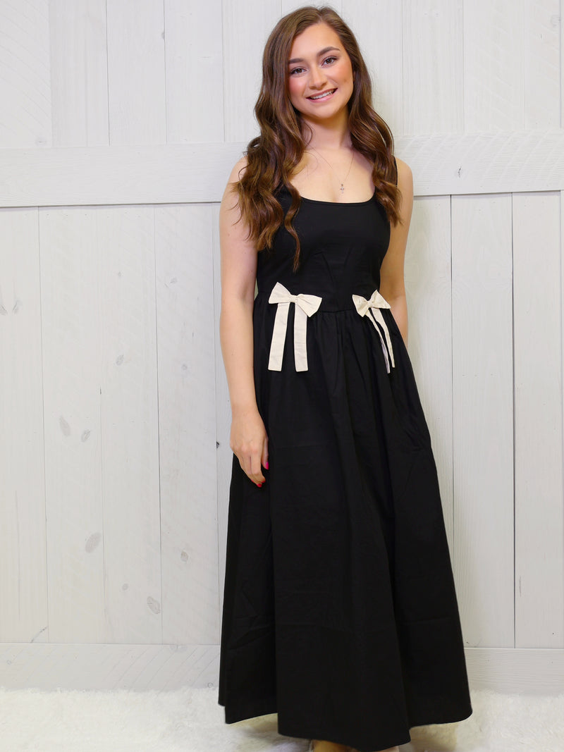 Black Tie Affair Midi Dress