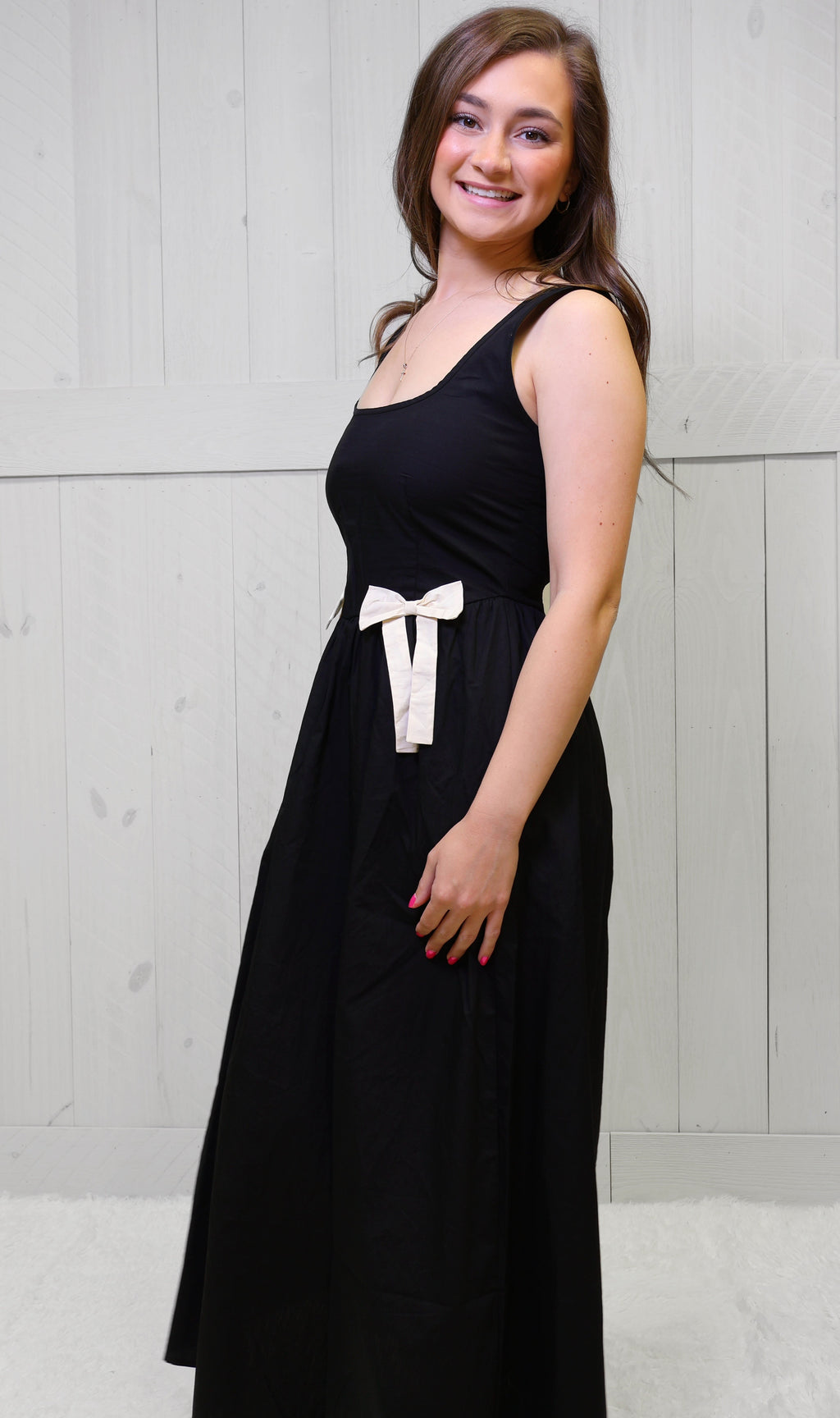 Black Tie Affair Midi Dress SS Women's