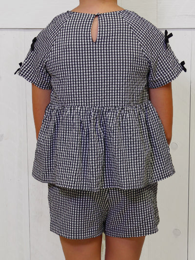 Black gingham set by Hayden girls
