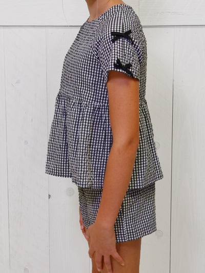 Black gingham set by Hayden girls