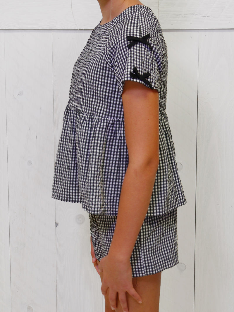 Black gingham set by Hayden girls